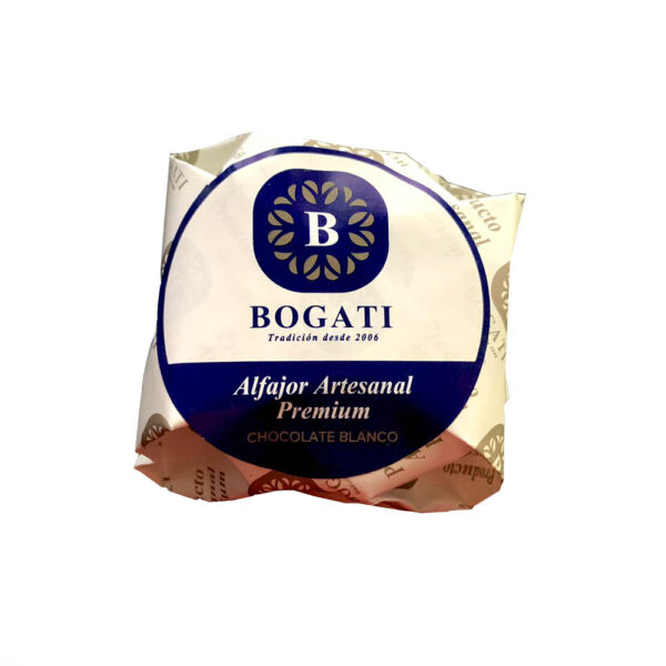 Alfajor Bogati chocolate blanco