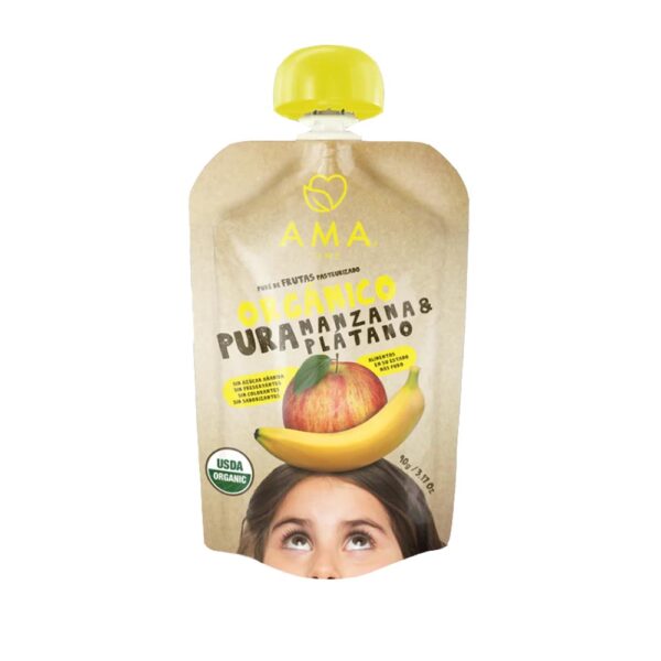 PURE DE MANZANA PLATANO AMA