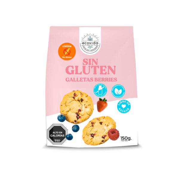 GALLETAS SIN GLUTEN BERRIES ECOVIDA