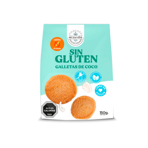 GALLETAS SIN GLUTEN COCO ECOVIDA