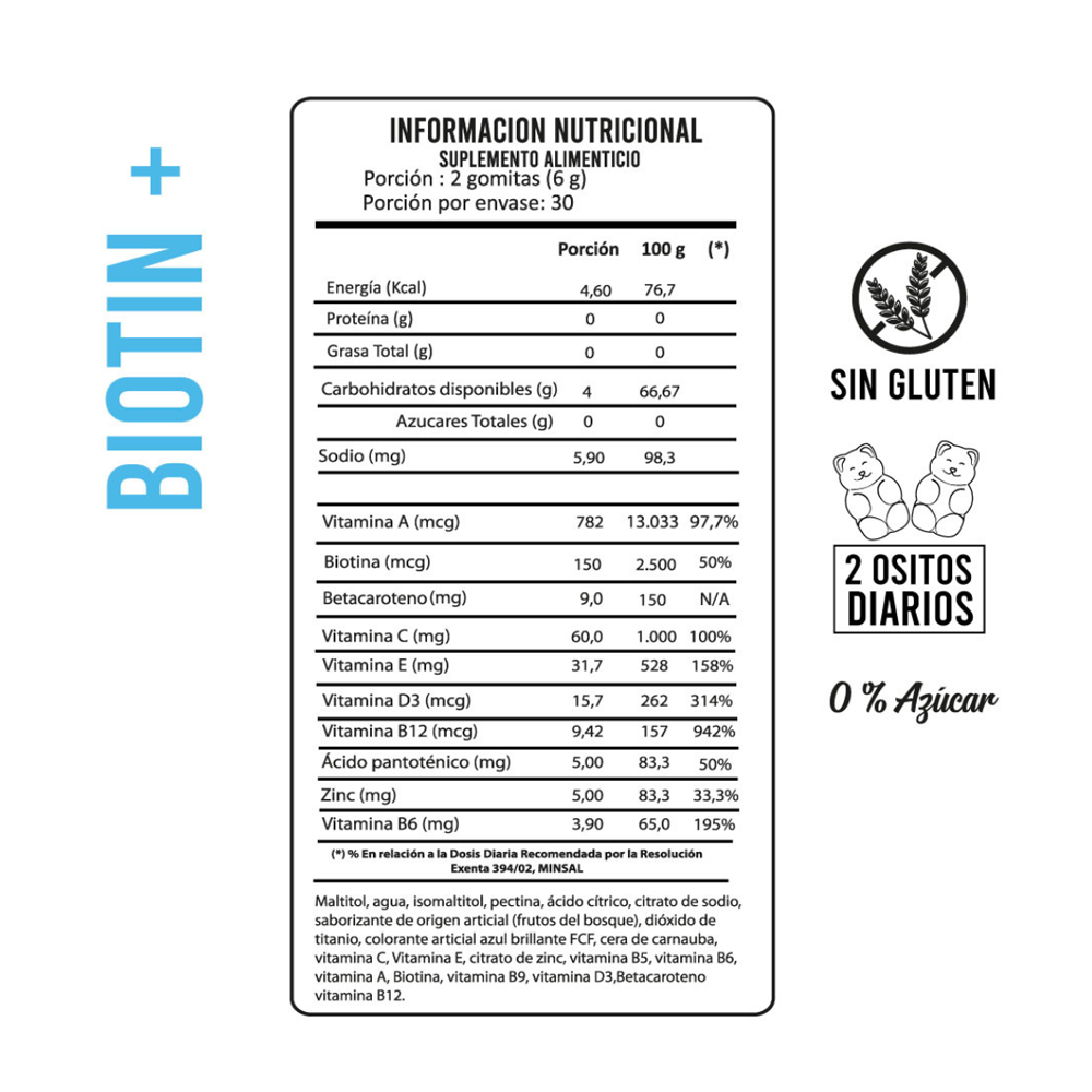 Biotin + Betacaroteno - Imagen 2